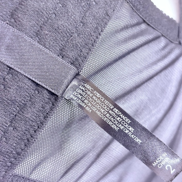 Torrid Underwire Lined Lace Mesh Bustier in Grey and Black Size 2 - Picture 3 of 9